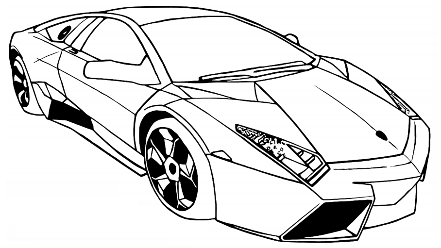 Lamborghini Reventon Coloring Page - Free Printable Coloring Pages for Kids