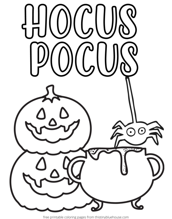 Hocus Pocus Coloring Pages Coloring Home
