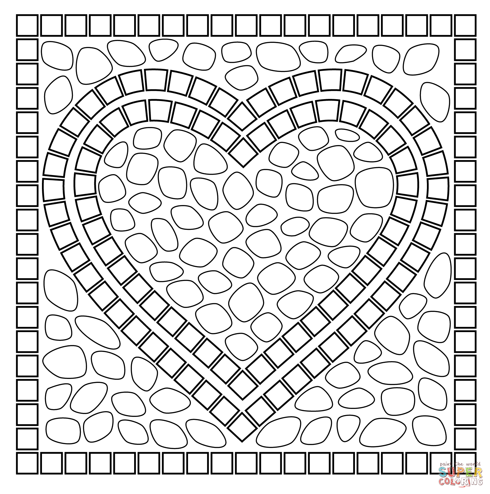 Free Roman Mosaic Coloring Pages, Download Free Clip Art, Free Clip Art on  Clipart Library