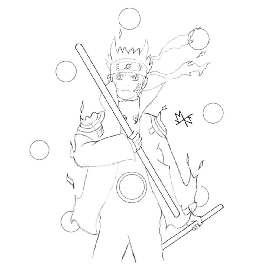 Naruto Six Paths Sage Mode Drawing | Naruto Amino - Coloring Home