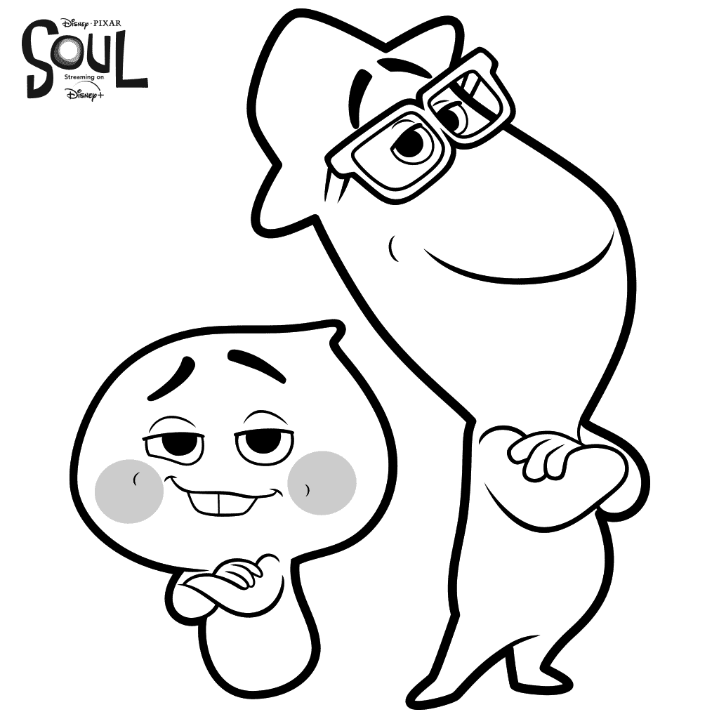 Soul coloring page Pixar