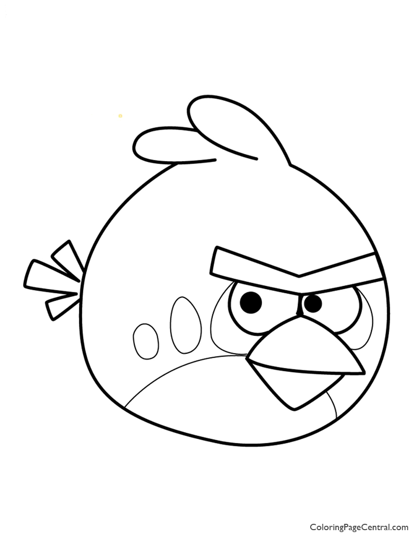 Coloring Pages  Angry Birds Red Coloring Page Centralctures Image ...