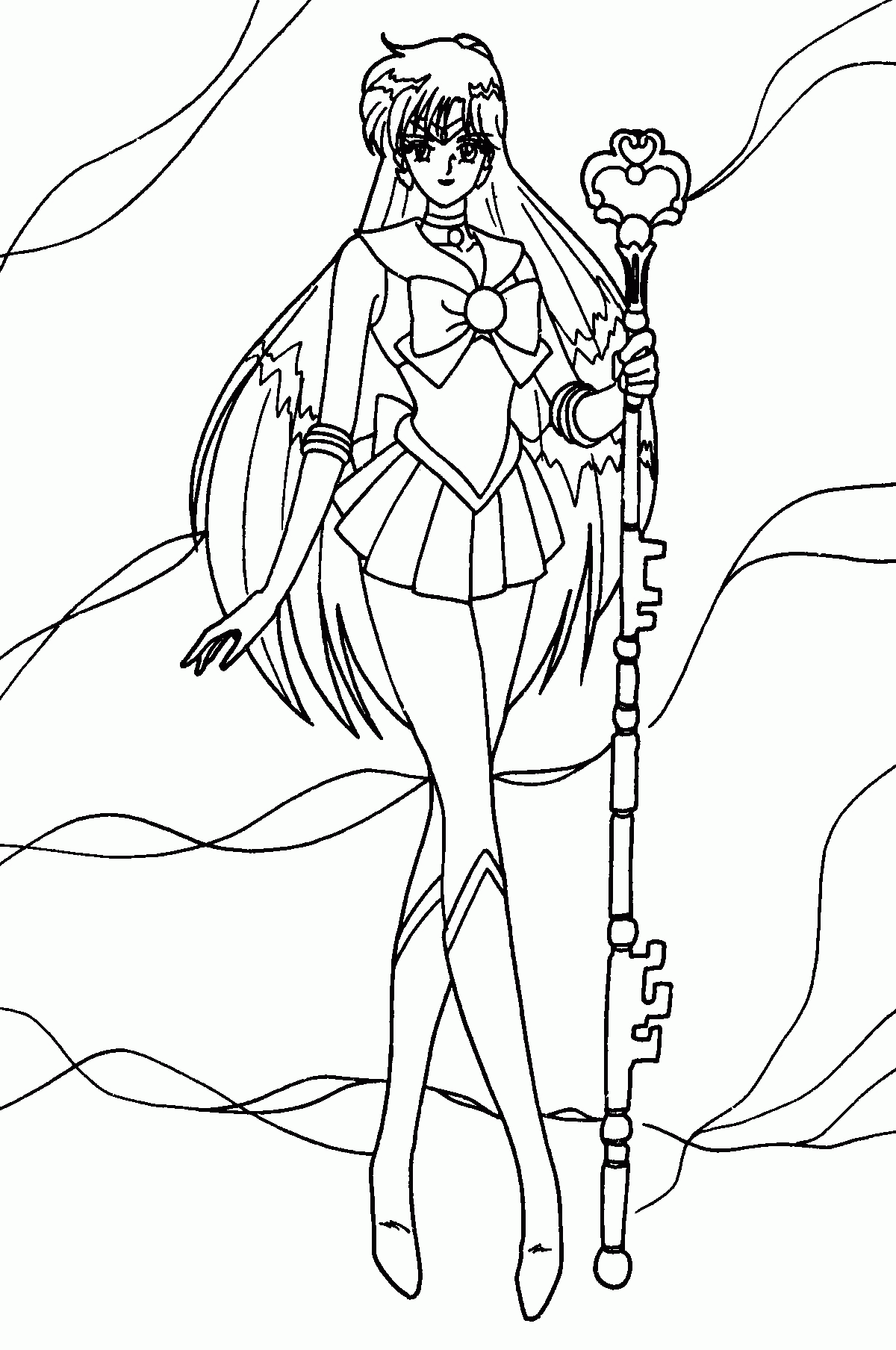 Sailor Pluto Cool Coloring Pages For Kids #hdW : Printable Sailor ...