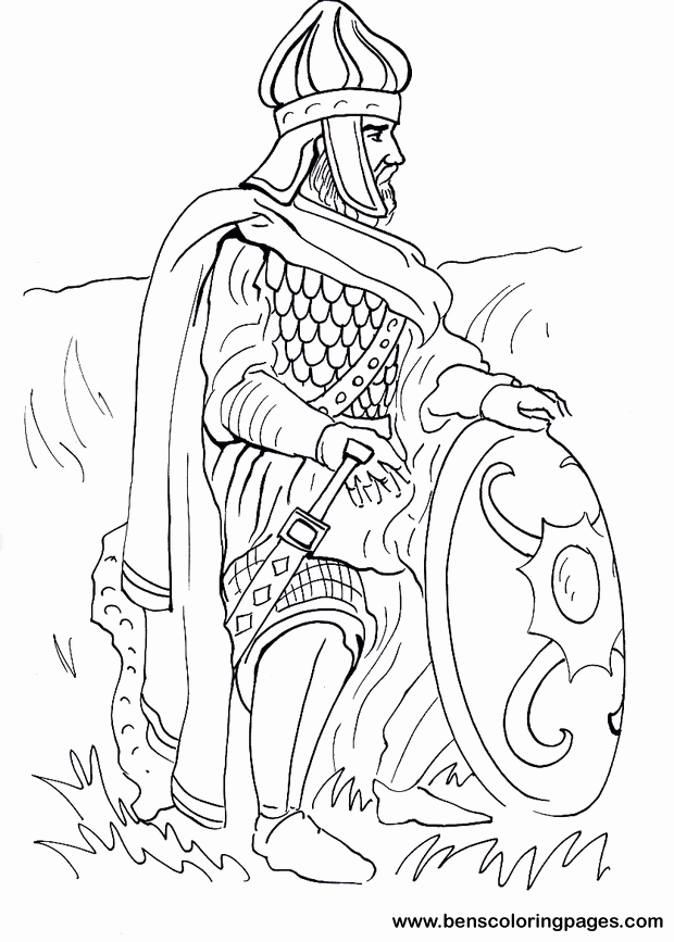 Dacian warrior coloring pages for kids