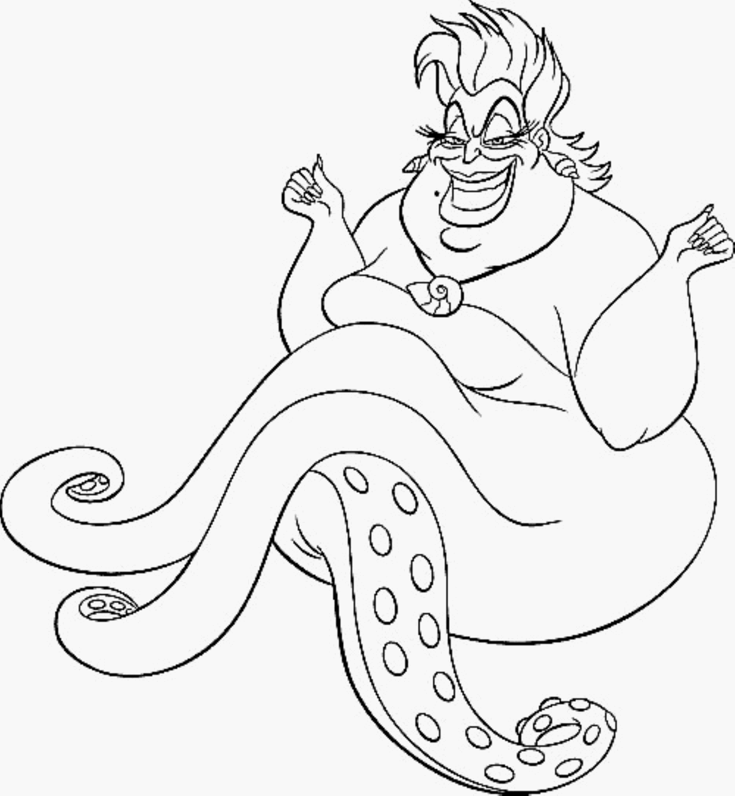 ursula from the little mermaid coloring pages - Printable Kids ...
