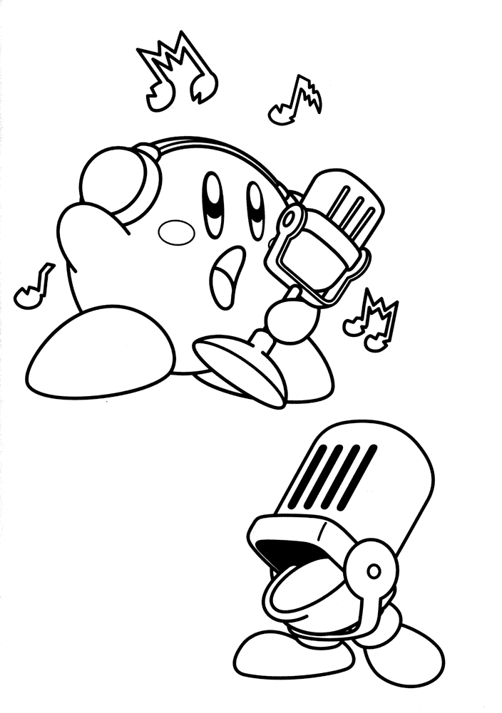 Singer Kirby Coloring Pages Free Printable Coloring Pages For Kids 