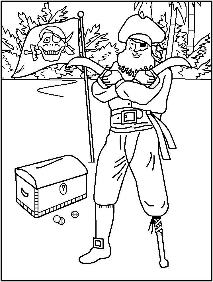 Neverland pirate Colouring Pages
