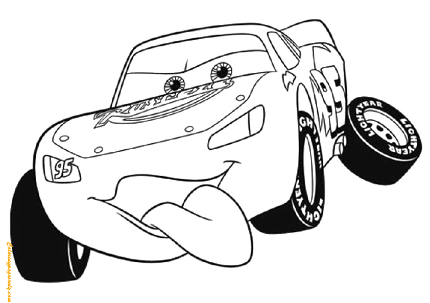 Lightning McQueen Tongue Coloring Pages - Cartoons Coloring Pages - Coloring  Pages For Kids And Adults