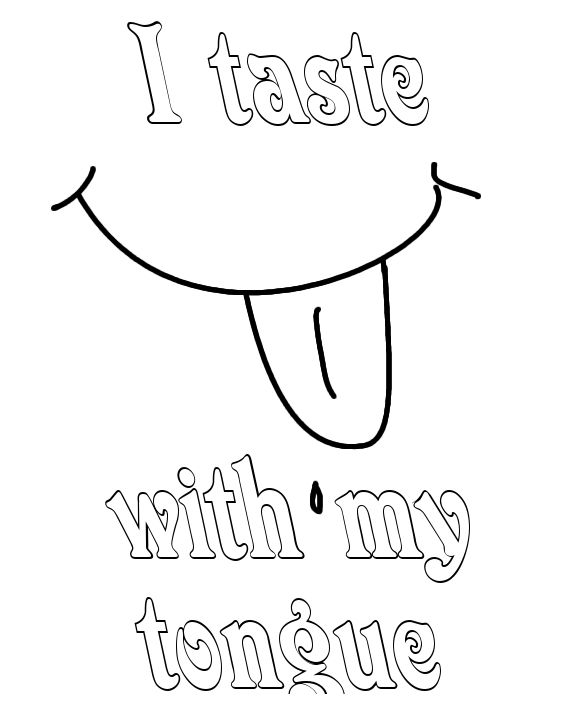 Sense of Taste Coloring Page | Preschool letter crafts, Coloring pages for  teenagers, Letter a crafts