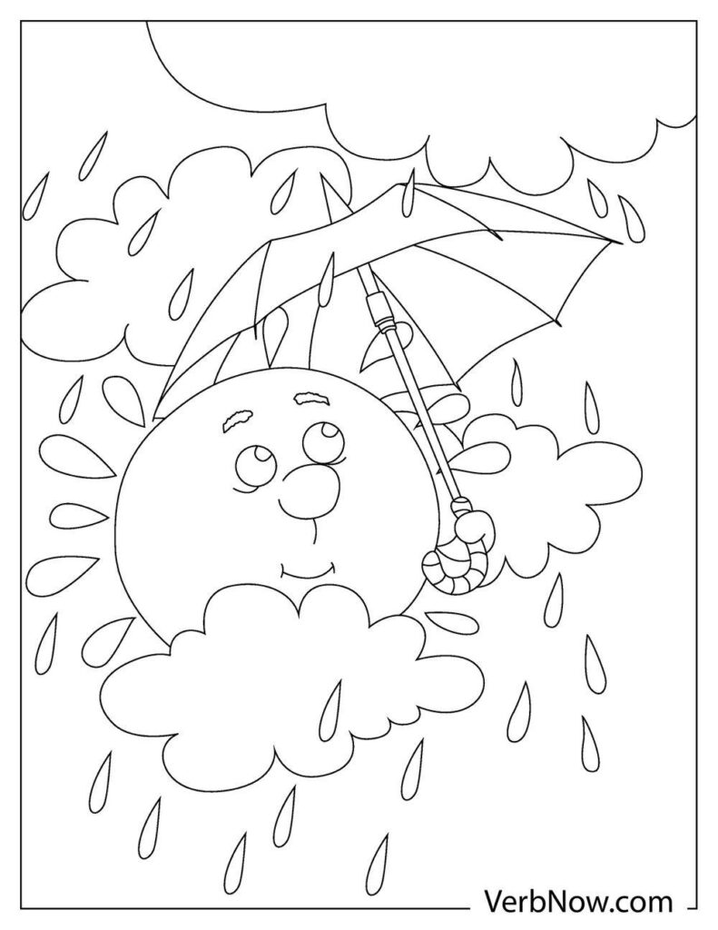 Free RAIN Coloring Pages & Book for Download (Printable PDF) - VerbNow