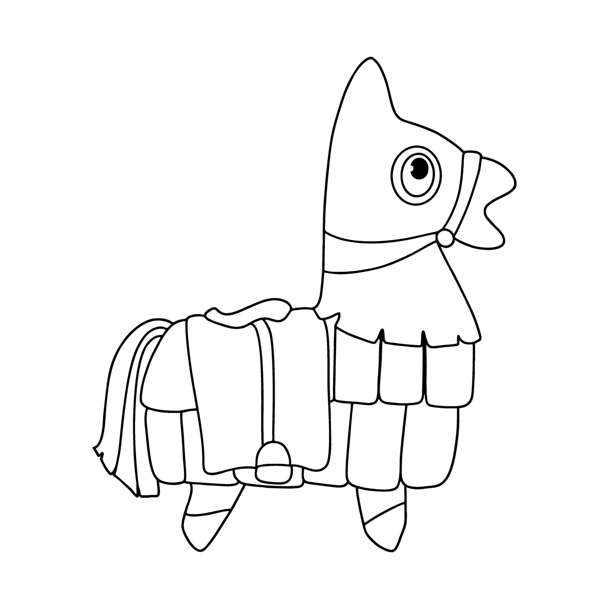 Fortnite Llama coloring page ♥ Online and Print for Free!