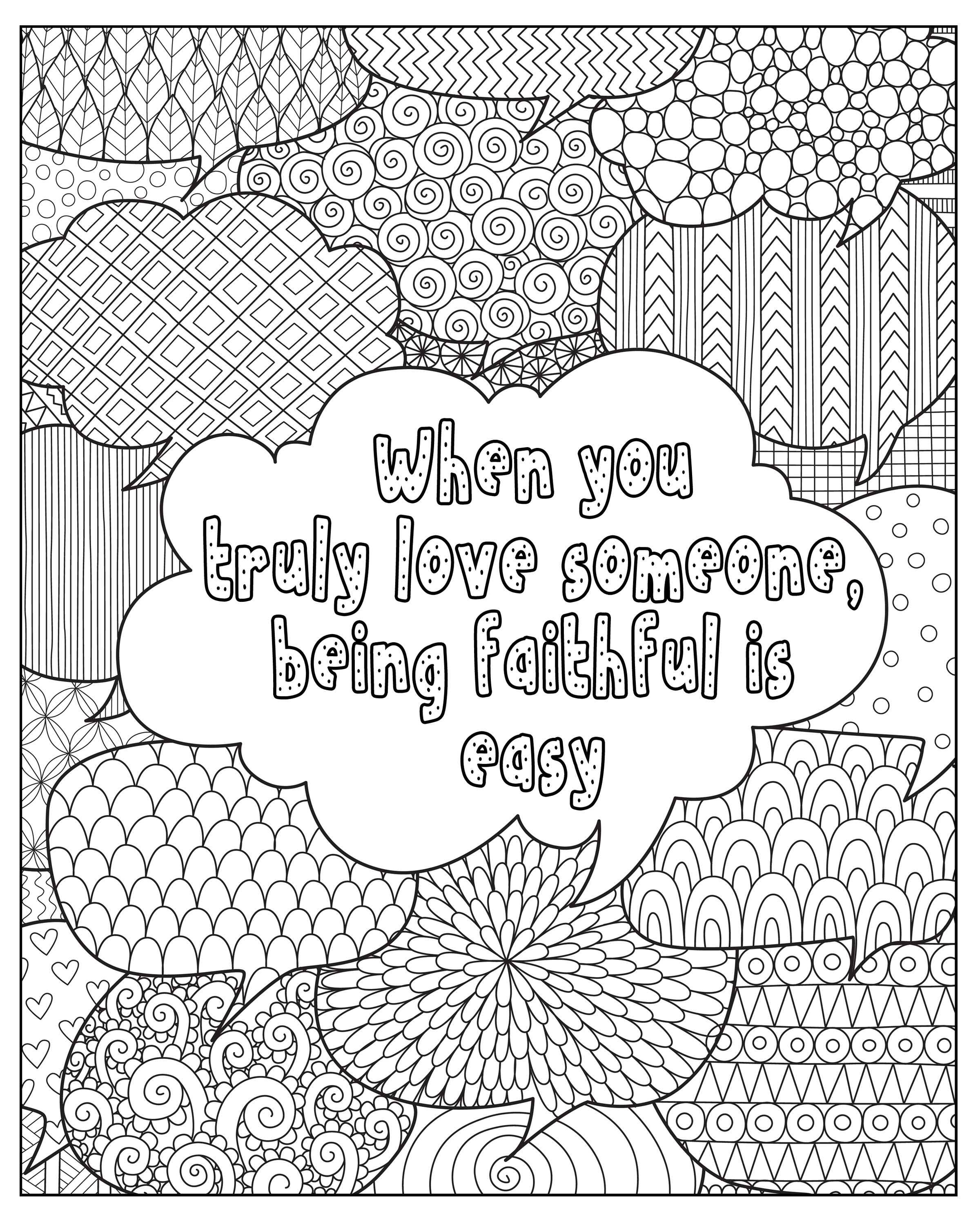 Inspirational Motivational Quotes Coloring Page Bundle for | Etsy