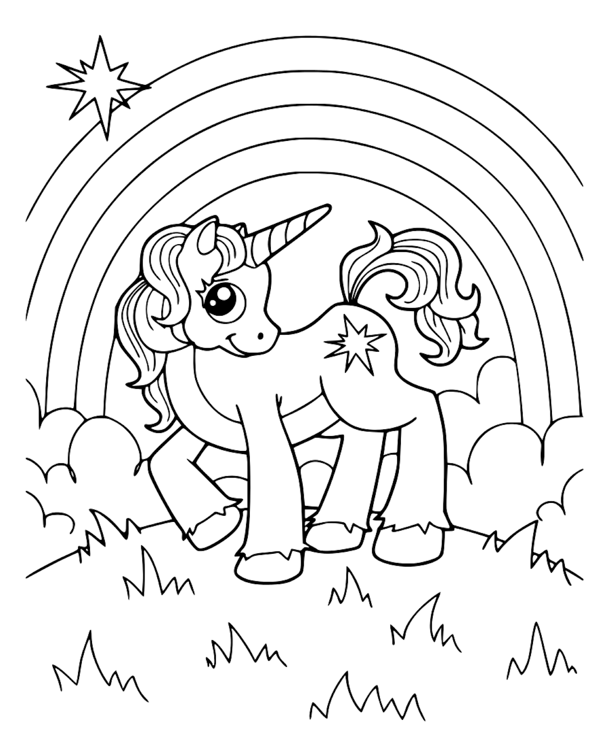 Cute Unicorn Coloring Pages And Other Top 10 Coloring Themes