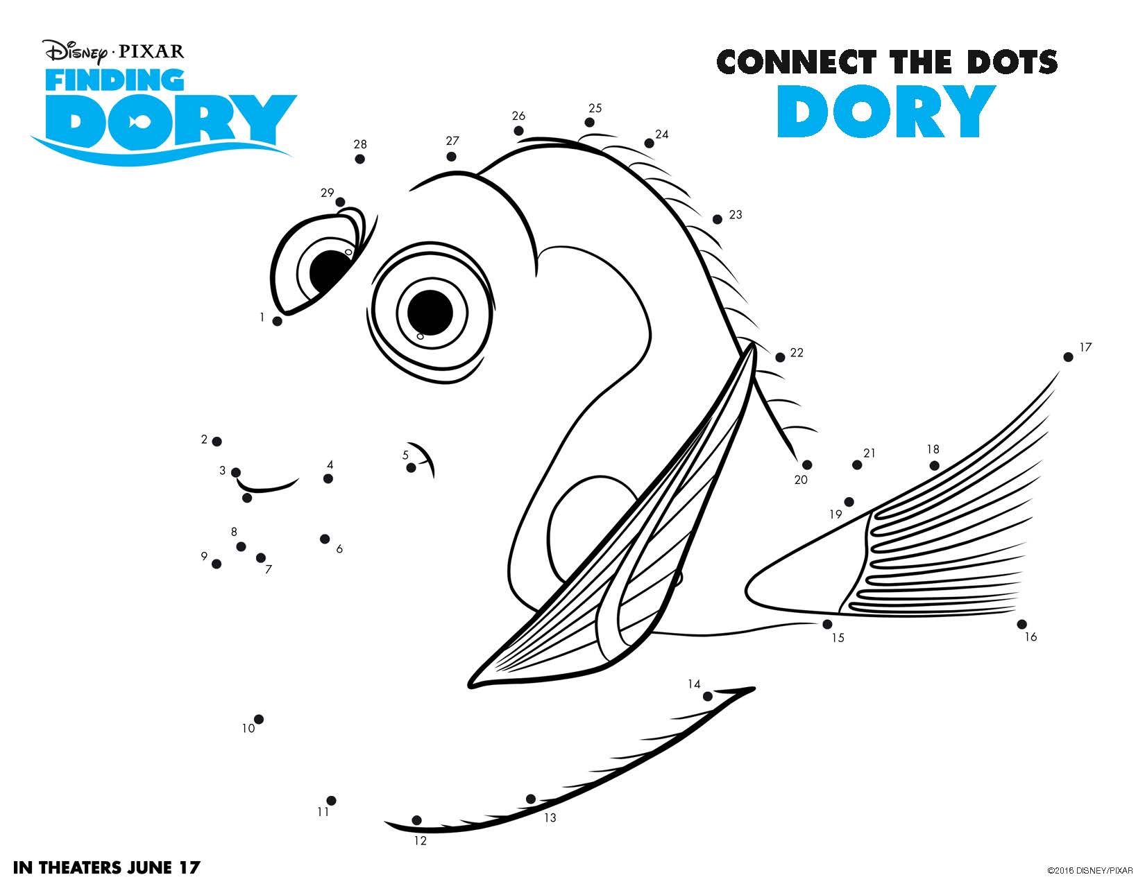 Disney's Finding Dory Fun: Coloring Pages and More - Sand and Snow