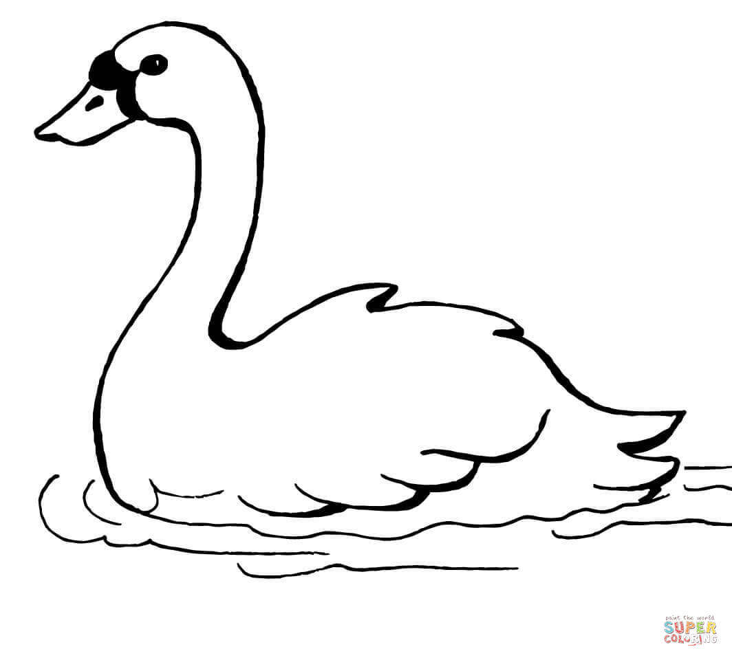 Swans coloring pages | Free Coloring Pages
