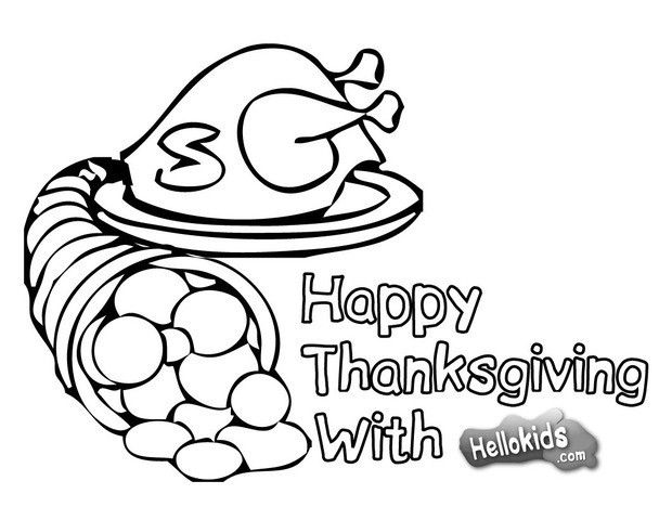 THANKSGIVING coloring pages - The Mayflower ship