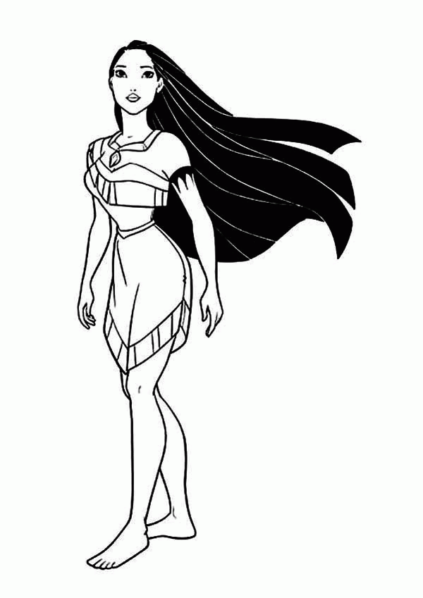 Pocahontas Coloring Page - Coloring Home