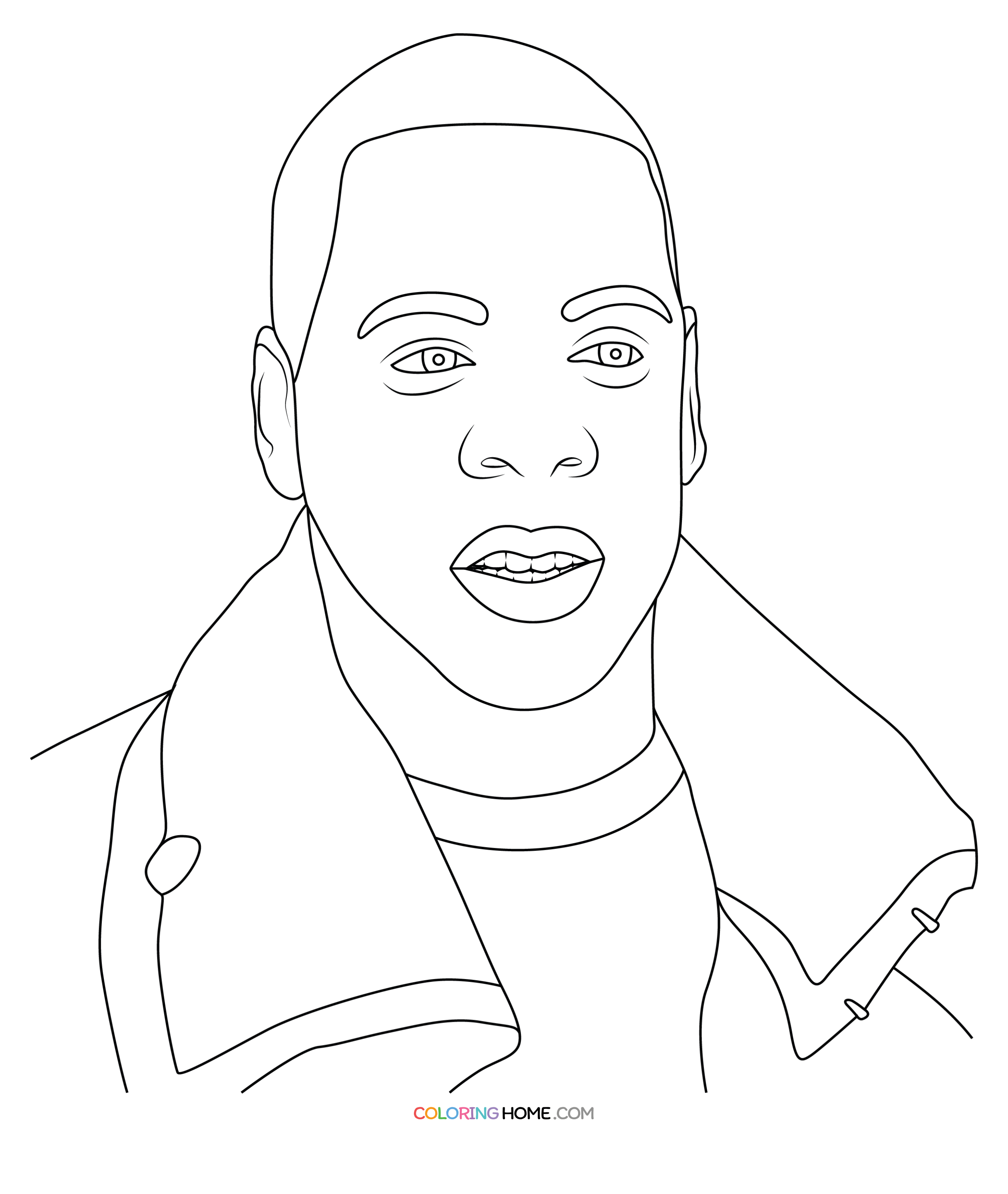 Jay Z coloring page