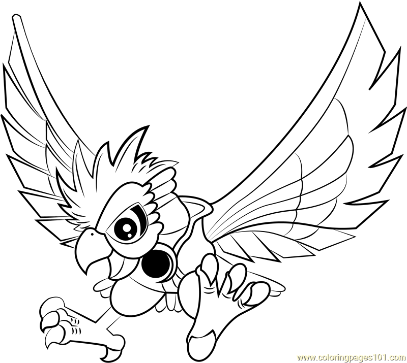 Dyna Blade Coloring Page for Kids - Free Kirby Printable Coloring Pages  Online for Kids - ColoringPages101.com | Coloring Pages for Kids