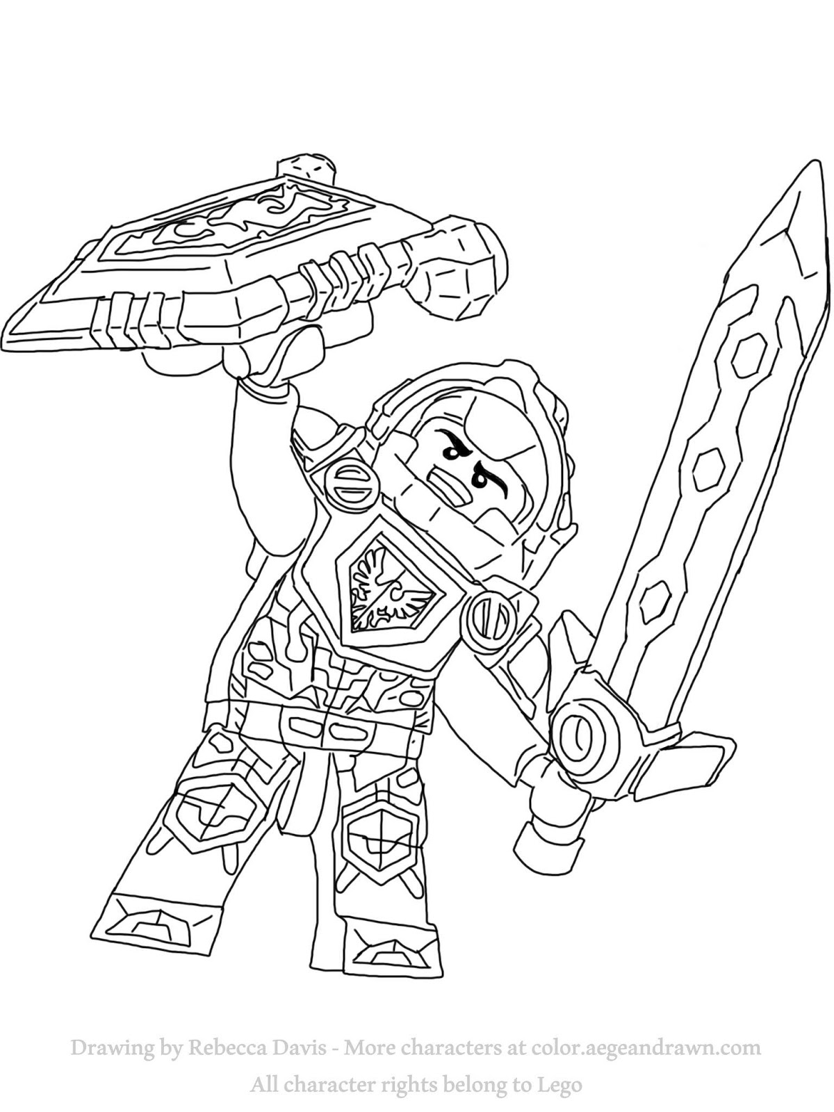 Aegean Drawn: Nexo Knights Coloring Pages