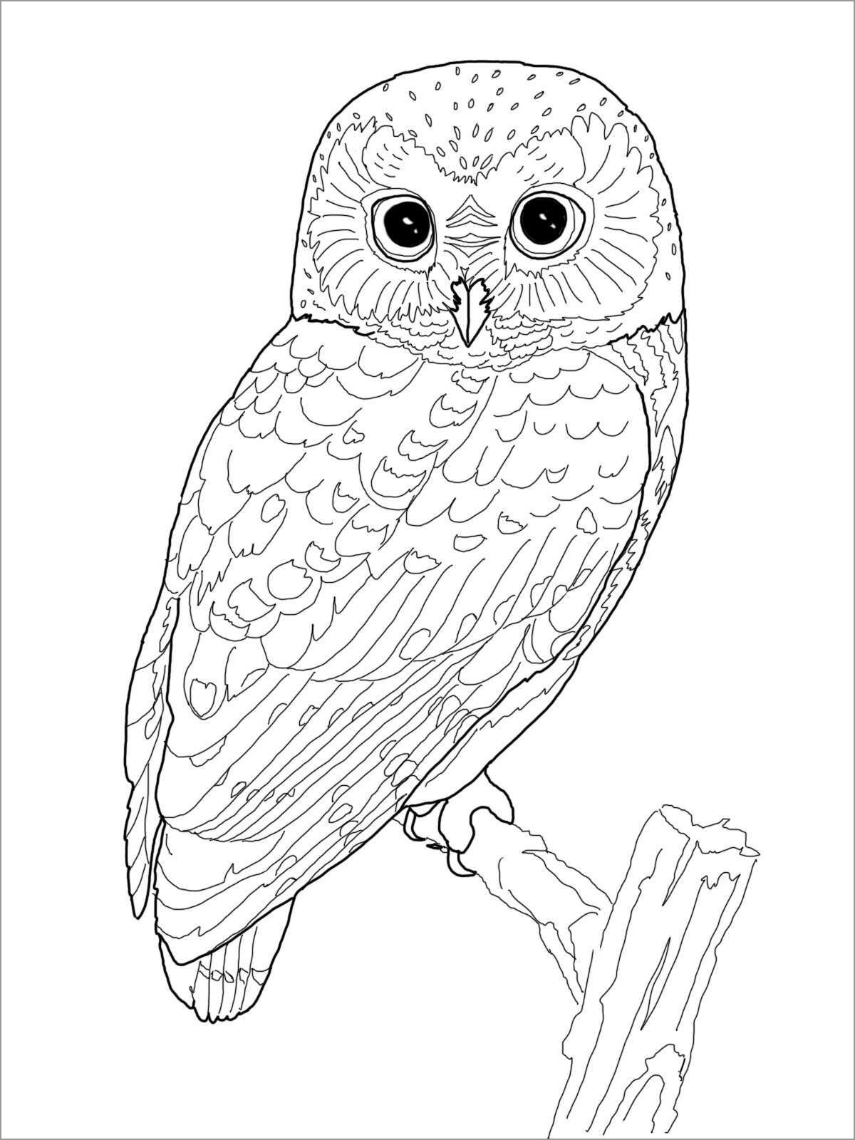 Owl Coloring Pages - ColoringBay