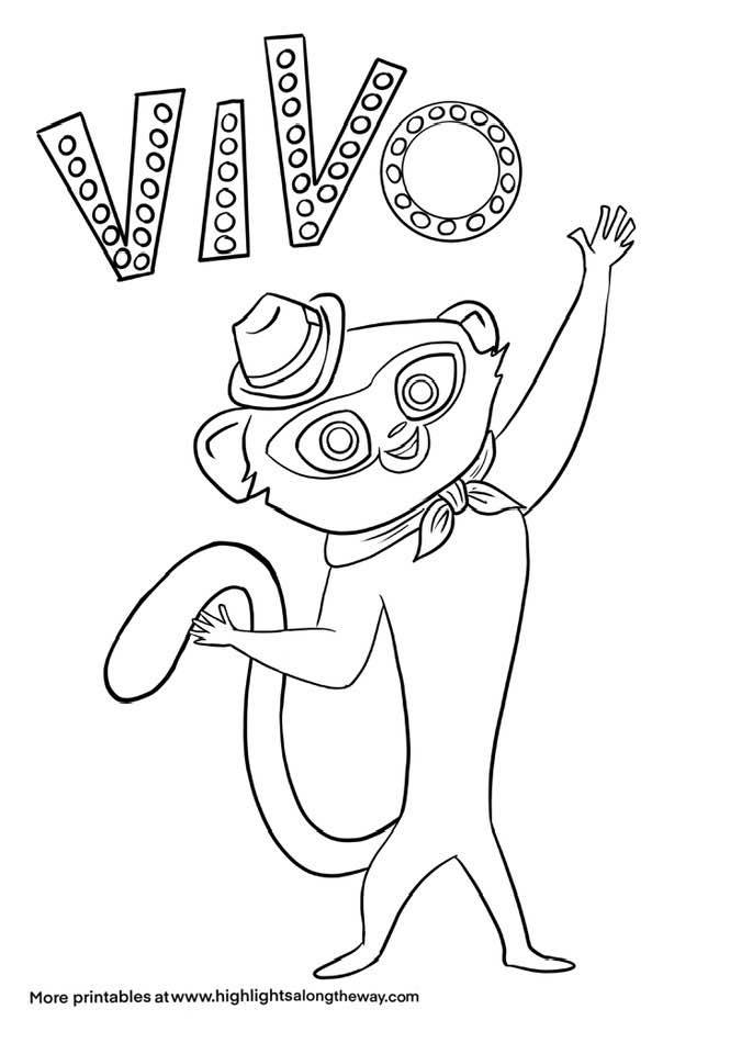 Vivo Free Coloring Pages - Inspired by the new Netflix film!