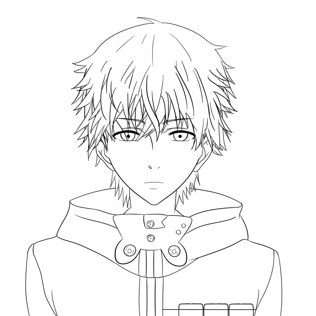 Anime Boys Coloring Pages - 90 Best Coloring Pages