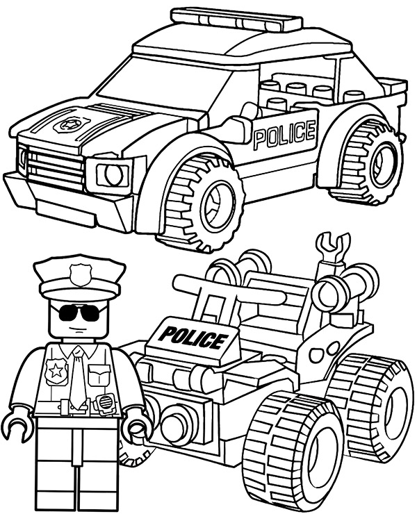 LEGO police coloring page - Topcoloringpages.net