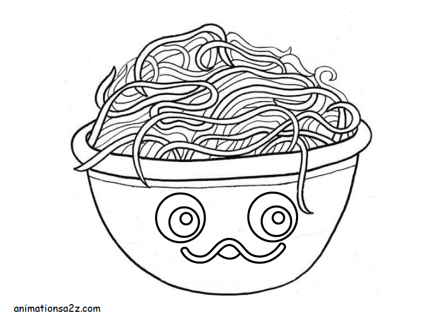 Noodles Coloring Pages - Coloring Home