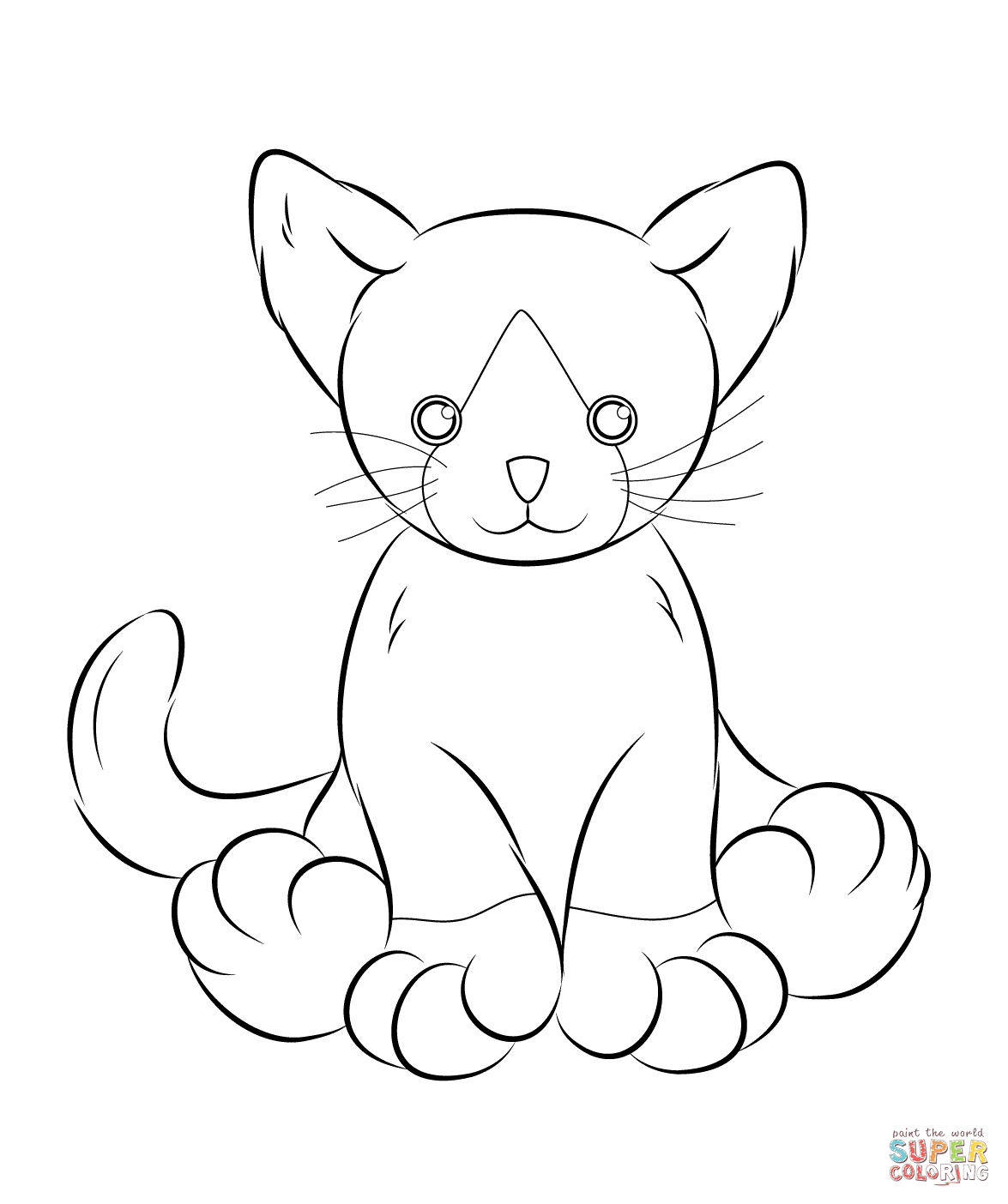 Webkinz Cat coloring page