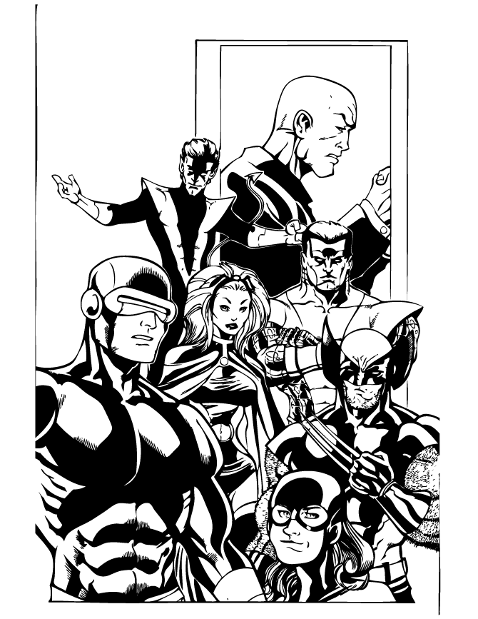 35 x men coloring pages  free printable coloring pages