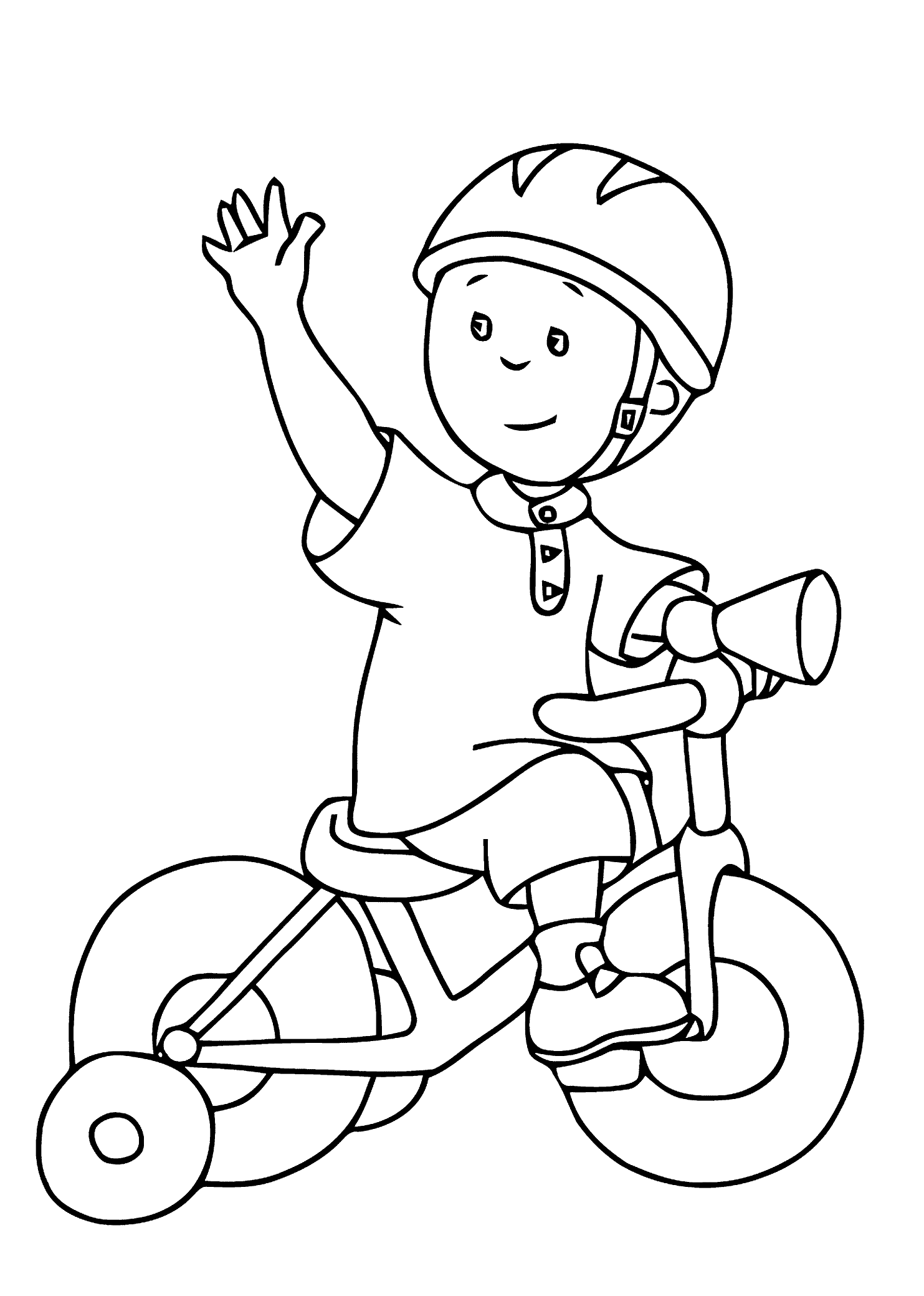 Bicycle Coloring Page - Coloring Home