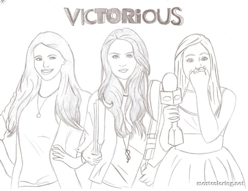 Victorious Coloring Page - Coloring Home