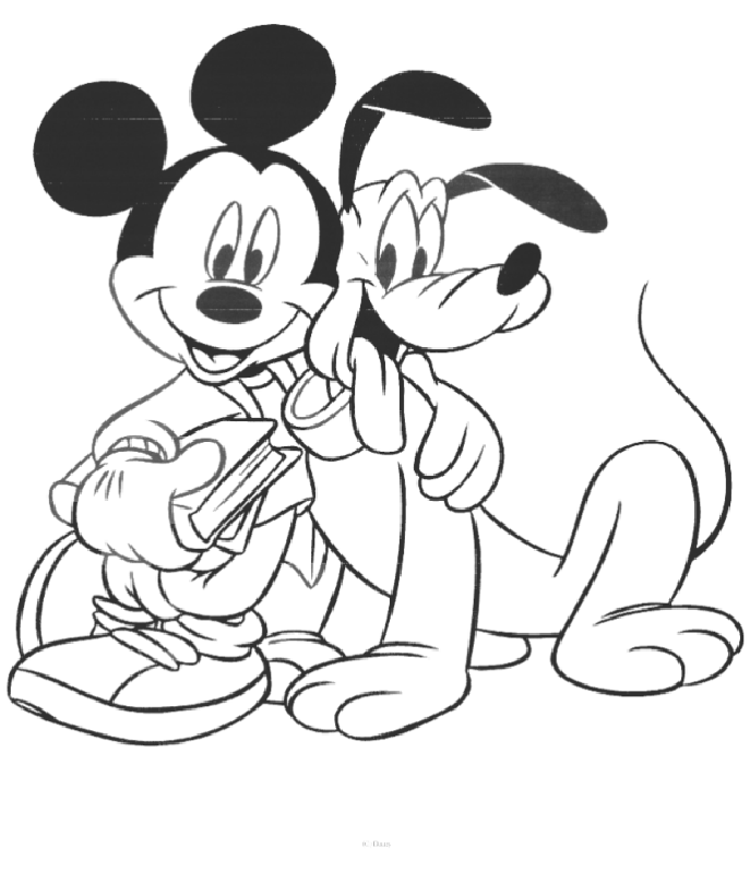 Mickey Mouse Coloring Pages Free Printable 6 - Gianfreda.net