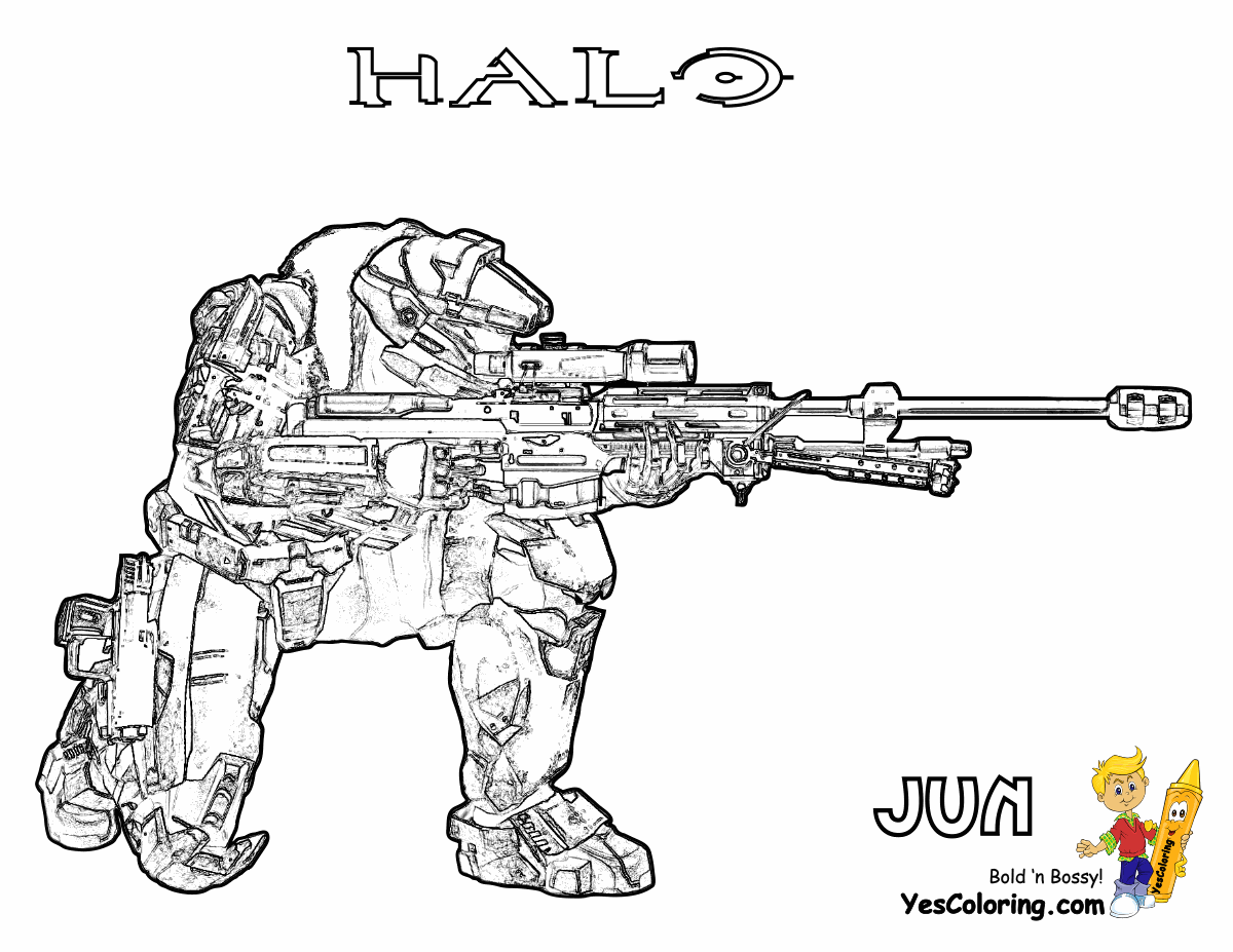 Heavy Halo Reach Coloring | Free| Halo Reach | Halo Coloring ...