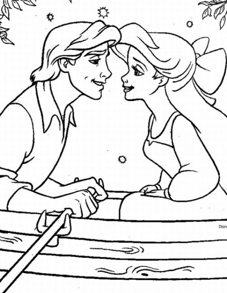 the little mermaid coloring pages on coloring book free ...