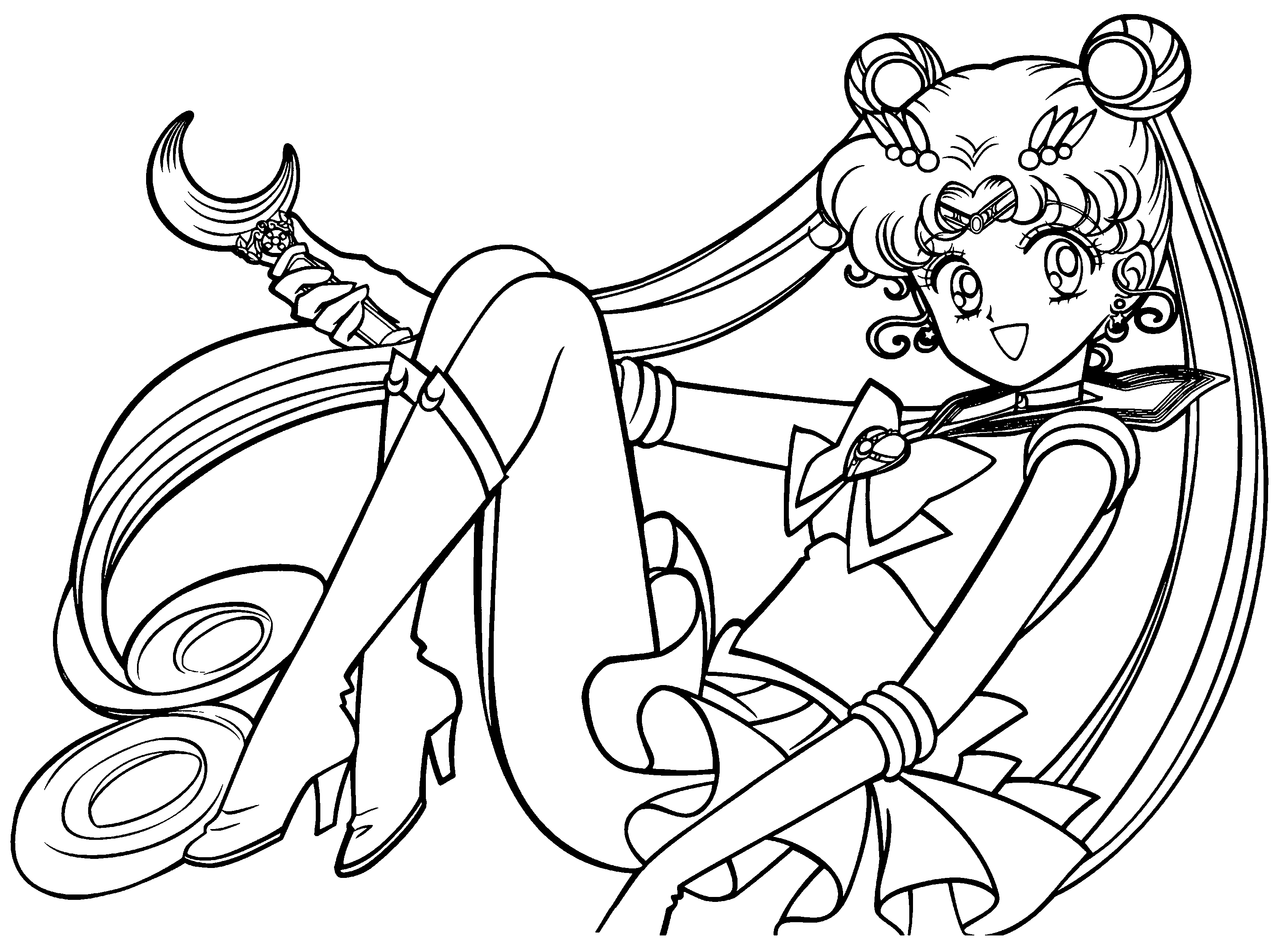 Sailor Moon Coloring Book   Coloring Pages For Kids And For Adults ...