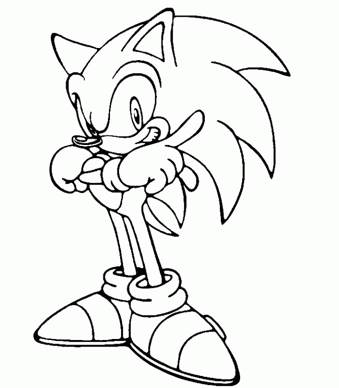 sonic coloring page - High Quality Coloring Pages