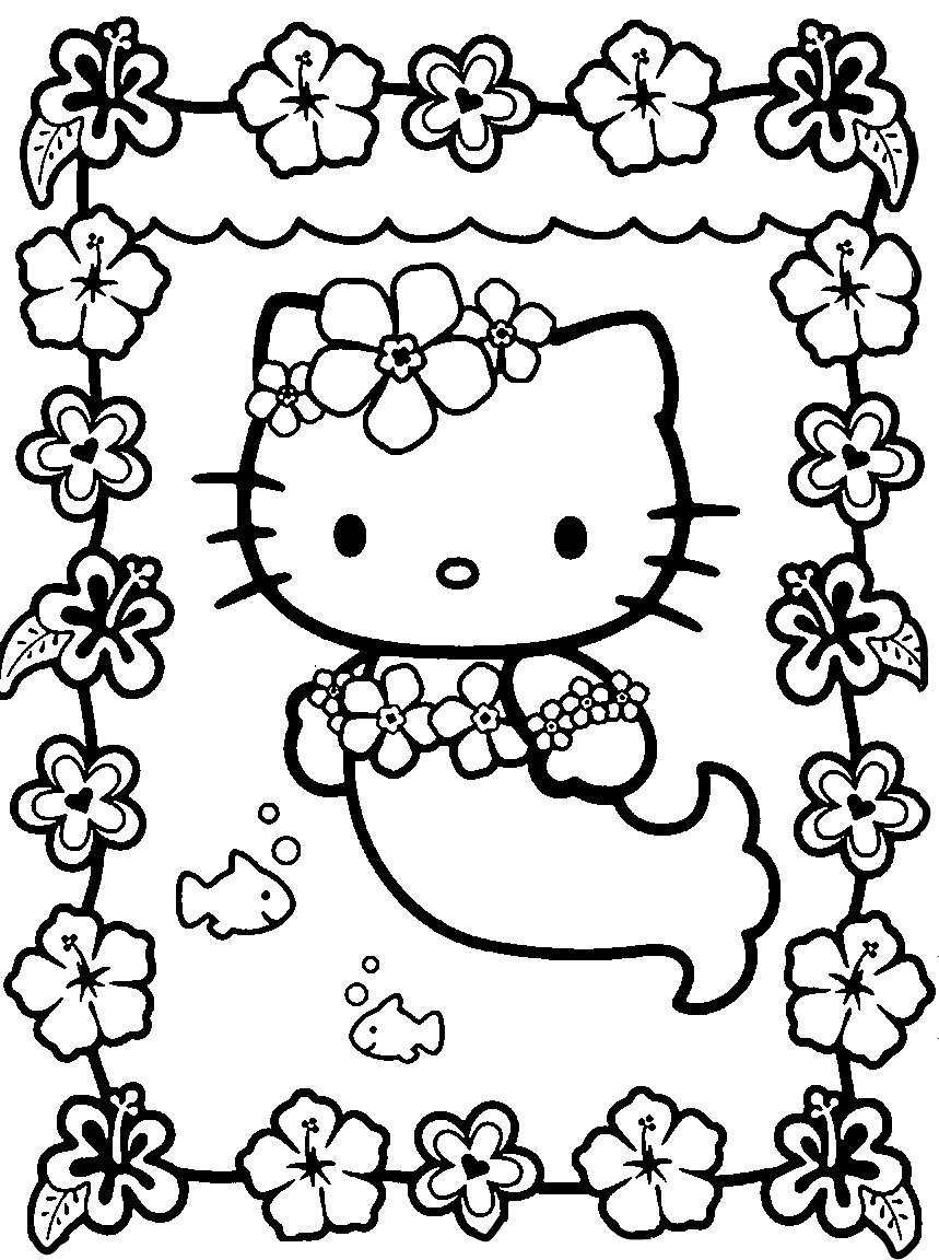 Free Printable Hello Kitty Coloring Pages For Kids   Coloring Home