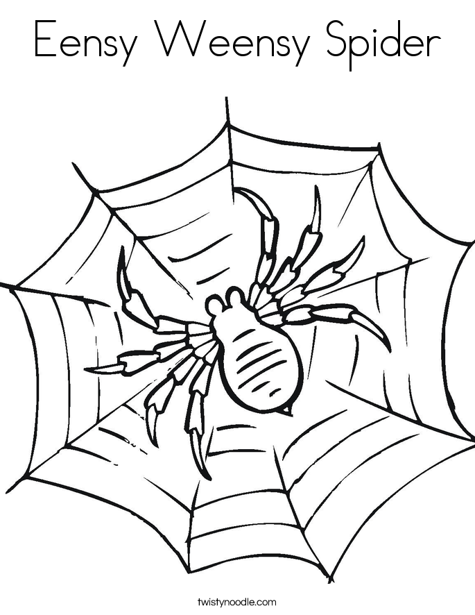 Spider Coloring Pages - Twisty Noodle