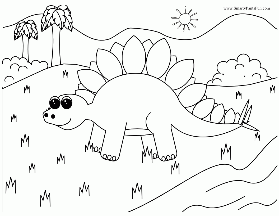 Easter Dinosaur Coloring Pages - Coloring Home
