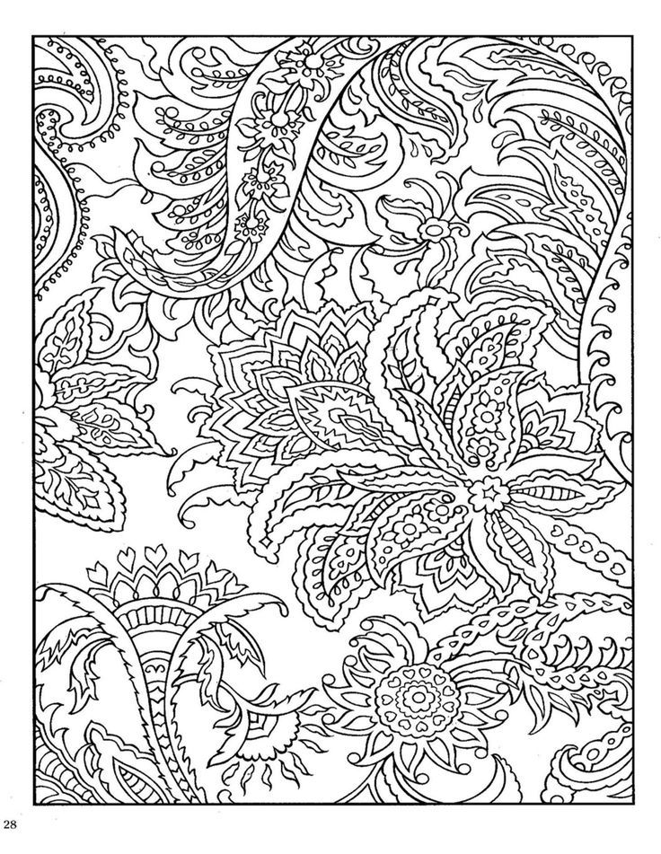 Paisley Design Coloring Pages Animals | paisley coloring books ...