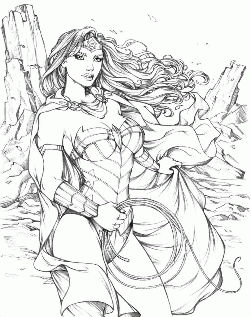 Printable 20 Girl Superhero Coloring Pages 4456 - Wonder Woman ...