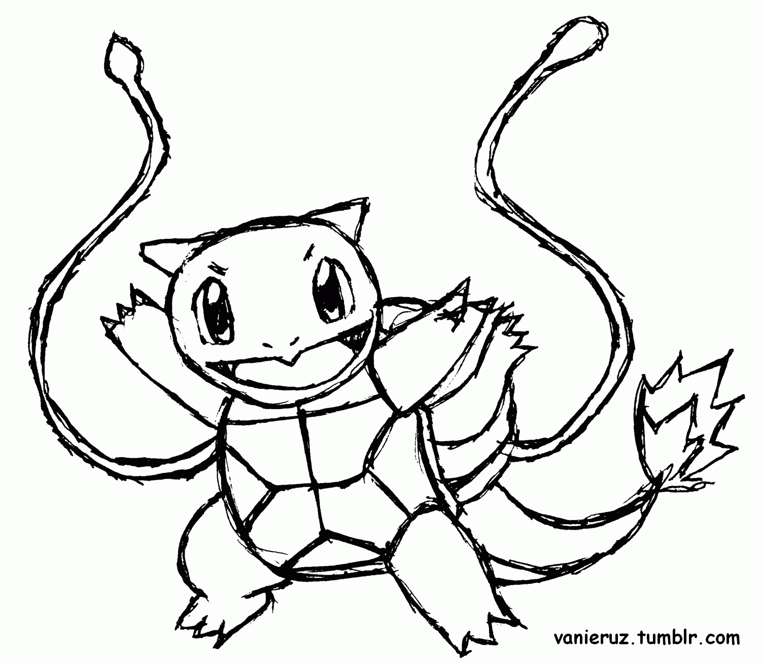 Squirtle Coloring Page Coloring Home Pikachu has a pokedex number of 25. squirtle coloring page coloring home