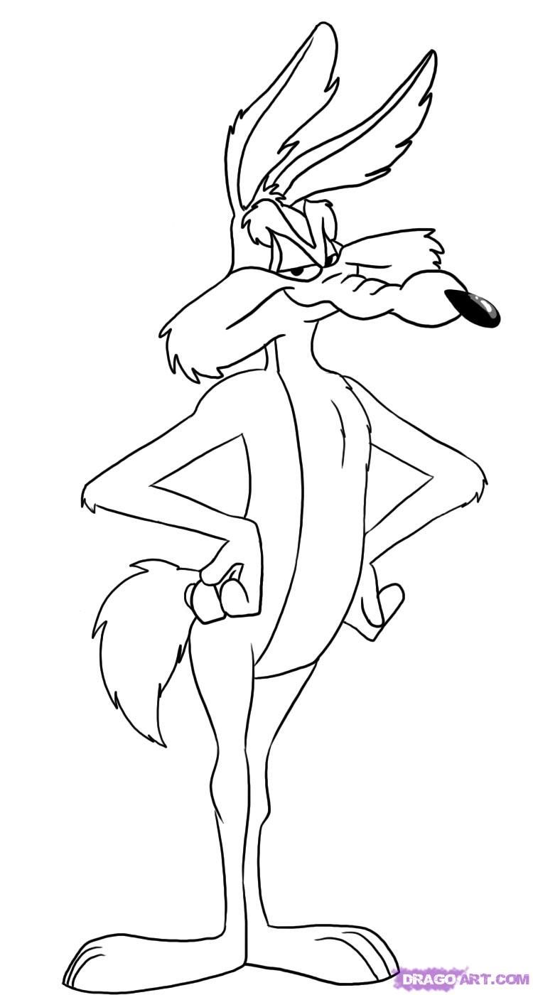 Wile E Coyote Coloring Pages Coloring Home