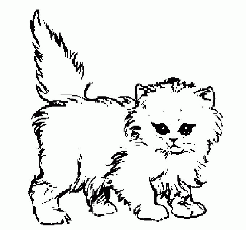 Easy Coloring Pages Of Puppies And Kittens Az Coloring Pages ...