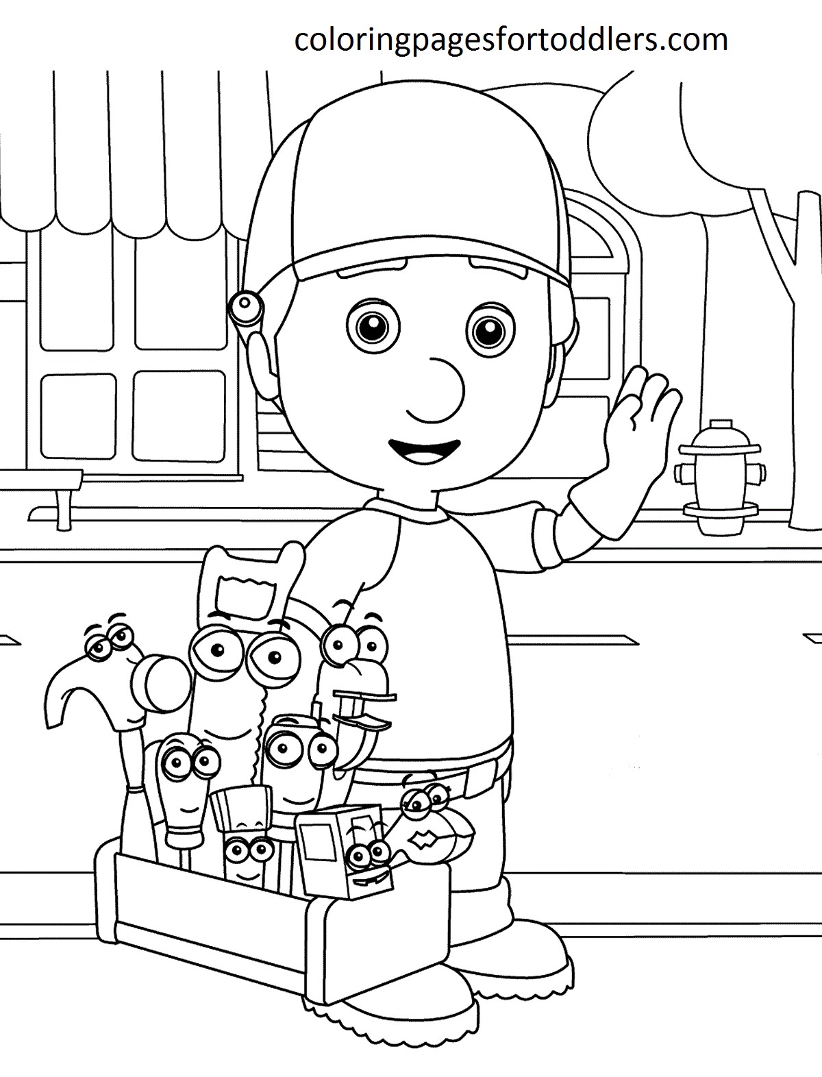Handy Manny Coloring Pages. Coloringpagesfortodllers.com — These… | by  Indah Pertiwi | Medium