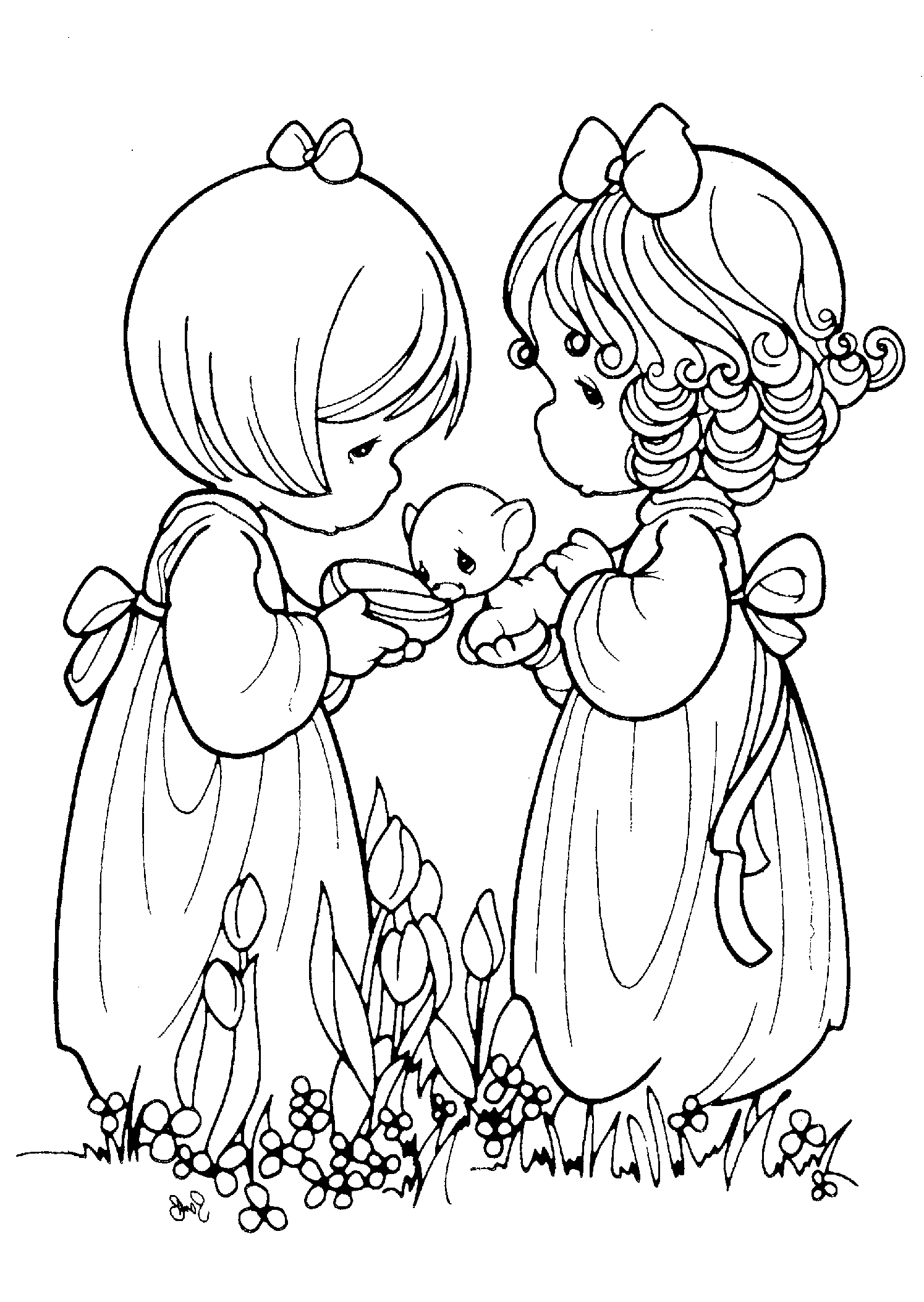 Precious Moments Animal Coloring Pages - Coloring Home