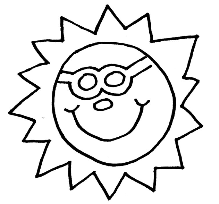 Sun wear Sunglasses Coloring Pages : New Coloring Pages ...