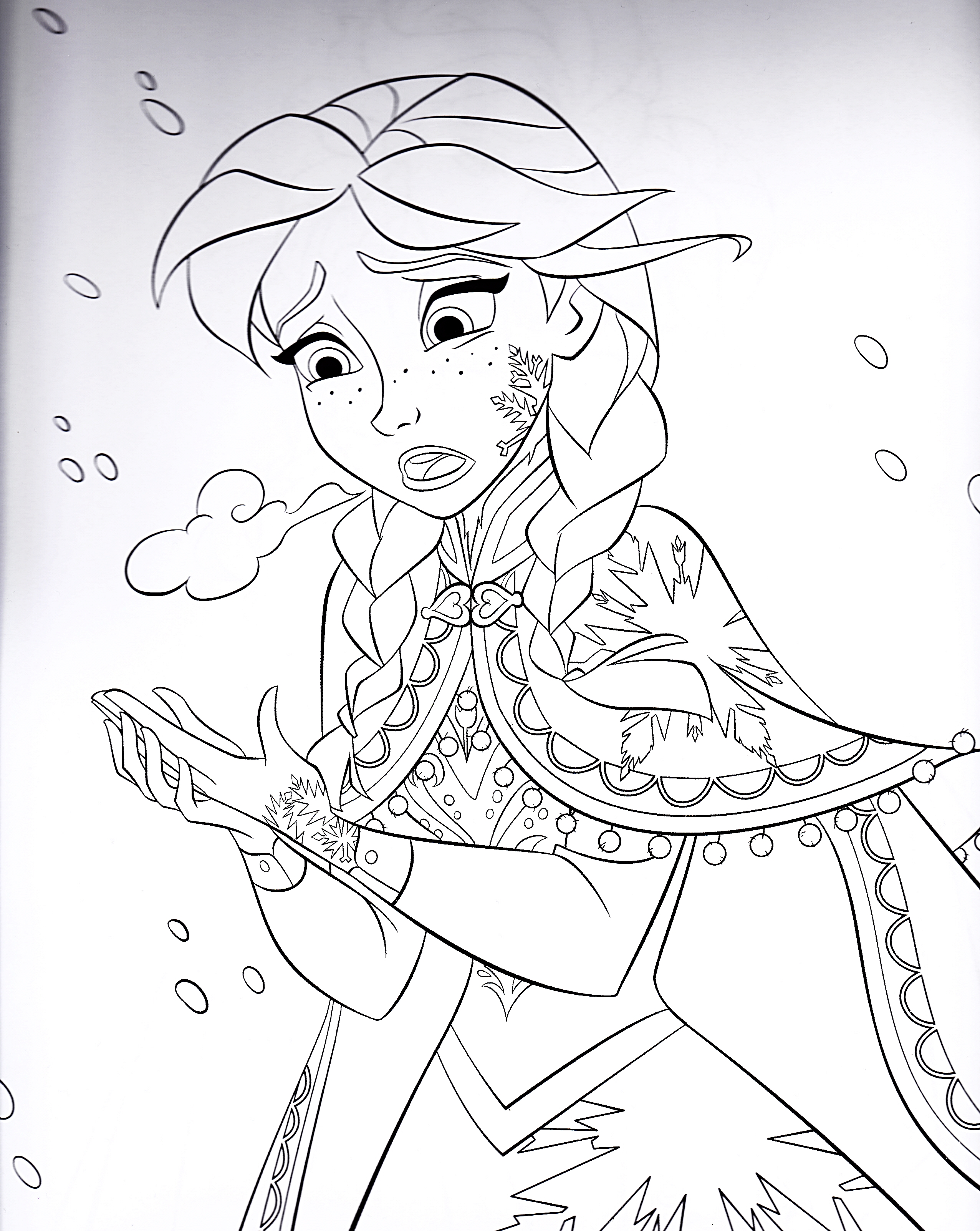 Walt disney Coloring Pages - Princess Anna - personajes de ...